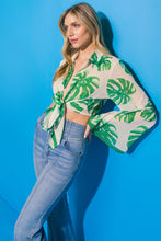 Load image into Gallery viewer, EYES ON PARADISE FLORAL WOVEN TOP
