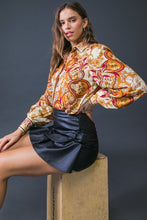 Load image into Gallery viewer, ON MY SIDE BROWN WOVEN TOP
