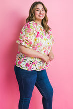 Load image into Gallery viewer, BLISS ME FLORAL WOVEN LACE TOP
