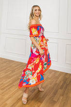 Load image into Gallery viewer, STEALING SUNSHINE FLORAL HI-LO DRESS
