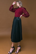 Load image into Gallery viewer, YOU FILL MY LIFE WITH LEATHER MIDI SKIRT

