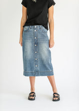 Load image into Gallery viewer, Skylar Button Front Midi Skirt
