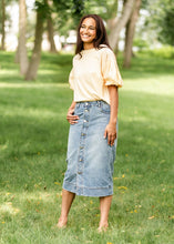 Load image into Gallery viewer, Skylar Button Front Midi Skirt
