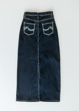 Load image into Gallery viewer, Stella Dark Wash Maxi Denim Skirt
