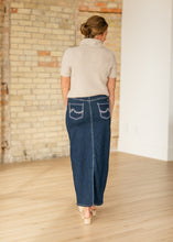 Load image into Gallery viewer, Stella Dark Wash Maxi Denim Skirt
