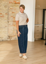 Load image into Gallery viewer, Stella Dark Wash Maxi Denim Skirt
