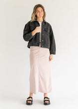 Load image into Gallery viewer, Stella Rose Denim Maxi Skirt
