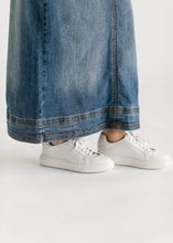 Load image into Gallery viewer, Sutton Side Zip A-line Denim Maxi Skirt
