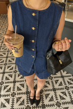 Load image into Gallery viewer, DRIVE-IN MOVIE DENIM SHORT
