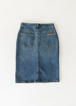 Load image into Gallery viewer, Zana Front Button Denim Midi Skirt
